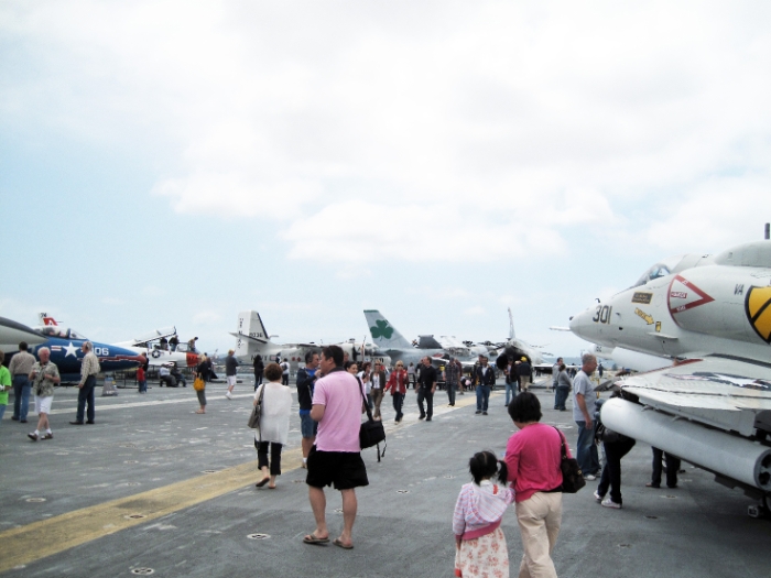 Up on the carrier deck